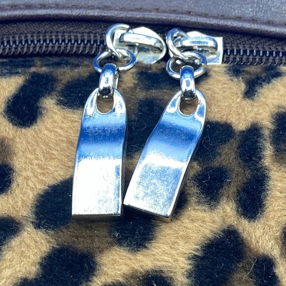 CHATEAU Bucket Bag Handheld Shoulder Crossbody Bag Leopard Print Faux Leather - Picture 7 of 8